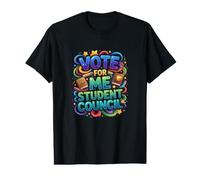Journée des élections Scolaires du Conseil des élèves de Vote for Me Great Vibes T-Shirt Graphique avec Valeur