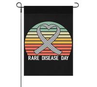 Journée Des Maladies Rares Bannière Durable Drapeaux De Jardin Double Face Drapeaux Pour Clubs Chambres Intérieure 30X45cm