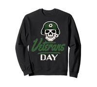 Journée des Vétérans Crâne Militaire Honneur Héros Sweatshirt