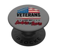Journée des vétérans Pas de Pigeon ou de perdant Patriotique PopSockets PopGrip Adhésif