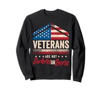 Journée des vétérans Pas de Pigeon ou de perdant Patriotique Sweatshirt