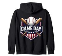Journée du Match de Baseball : Fan, Joueur, entraîneur, spectateur américain Sweat à Capuche