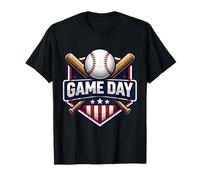 Journée du Match de Baseball : Fan, Joueur, entraîneur, spectateur américain T-Shirt