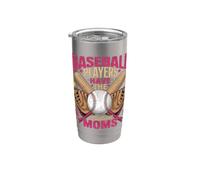 Journée du match de baseball pour maman Les plus belles mamans, maman, fils, baller Gobelet isotherme en acier inoxydable double paroi