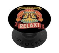 Journée du travail de détente des travailleurs du monde PopSockets PopGrip Adhésif