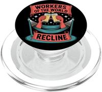 Journée du travail des travailleurs du monde PopSockets PopGrip pour MagSafe