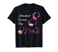 Journée Internationale de la Femme - Joli Fleuri 8 Mars 2021 T-Shirt