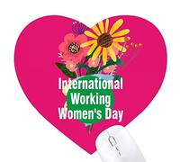 journée internationale du travail de la femme Jeux de tapis de souris en forme de coeur