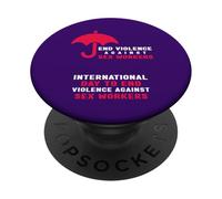 Journée Internationale pour Mettre Fin à la Violence Contre Les travailleuses du Sexe PopSockets PopGrip Adhésif