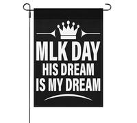 Journée Mlk, Journée Martin Luther King Jr., Ses Rêves Sont Mes Rêves Bannière Avec Œillets Drapeaux Double Face Drapeau De Cour Pour Fêtes Dortoirs Intérieure 30X45cm