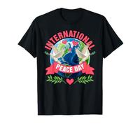 Journée Mondiale de la Paix Oiseaux cœurs Journée Internationale de la Paix T-Shirt