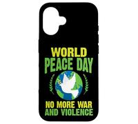 Journée Mondiale de la Paix Plus de Guerre et de Violence Paix Coque pour iPhone 16