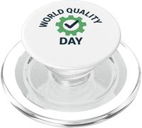 Journée Mondiale de la qualité - Célébrez l'excellence | Cadeau en Milieu de Travail PopSockets PopGrip pour MagSafe