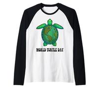 Journée Mondiale de la Vie Sauvage Sauvons la Tortue | Cool Turtles Design Manche Raglan