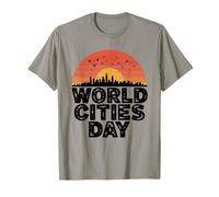 Journée Mondiale des Villes - Skyline Sunset T-Shirt