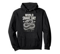JOURNÉE Mondiale du Serpent Juillet 16 B & W Sweat à Capuche
