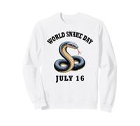 JOURNÉE Mondiale du Serpent Le 16 Juillet avec Illustration Sweatshirt