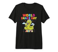 JOURNÉE Mondiale du Serpent Le 16 Juillet T-Shirt Haut de Gamme
