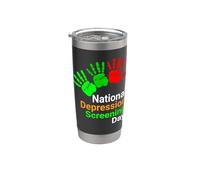 Journée nationale de dépression - Sensibilisation à la santé mentale Gobelet isotherme en acier inoxydable double paroi