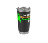 Journée nationale de dépression - Sensibilisation à la santé mentale Gobelet isotherme en acier inoxydable double paroi