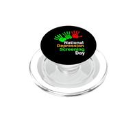 Journée Nationale de dépression - Sensibilisation à la santé mentale PopSockets PopGrip pour MagSafe