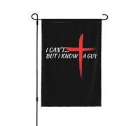 Journée Nationale De Prière Je Ne Peux Pas, Mais Je Connais Quelqu'Un Croix De Jésus Bannière Suspendre Drapeaux De Jardin Durable Drapeau De Cour Pour Fêtes Clubs Dortoirs 30X45cm