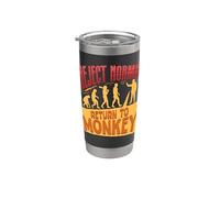 Journée nationale des singes Reject Normal Return To Monkey Gobelet isotherme en acier inoxydable double paroi