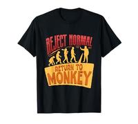 Journée Nationale des singes Reject Normal Return to Monkey T-Shirt