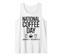 Journée Nationale du café Caféine Humour Barista Débardeur