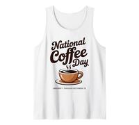 Journée Nationale du café Caféine Humour Barista Débardeur