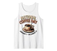 Journée Nationale du café Caféine Humour Barista Débardeur