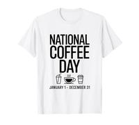 Journée Nationale du café Caféine Humour Barista T-Shirt