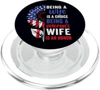 Journée Patriotique des Anciens Combattants Être Une épouse des Anciens Combattants est Un Honneur PopSockets PopGrip pour MagSafe