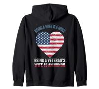 Journée Patriotique des Anciens Combattants Être Une épouse des Anciens Combattants est Un Honneur Sweat à Capuche