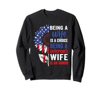 Journée Patriotique des Anciens Combattants Être Une épouse des Anciens Combattants est Un Honneur Sweatshirt