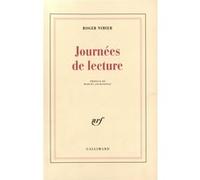 Journées de lecture Roger Nimier (Auteur), Marcel Jouhandeau (Préface)