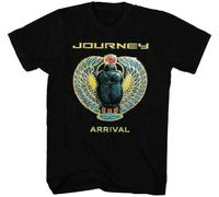 Journey Arrival T Shirt Mens Rock N Roll Music Band Tee Retro New Black Manches Courtes(X-Large)