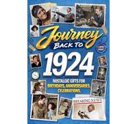 Journey Back To 1924: Nostalgic Gifts For Birthdays, Anniversaries, Celebrations: Back In Time Keepsake 1924 History Book for Mom, Dad, Grandparents, Friends, and More