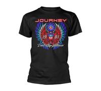 Journey Believin Homme T-Shirt Manches Courtes Noir L 100% Coton Regular/Coupe Standard