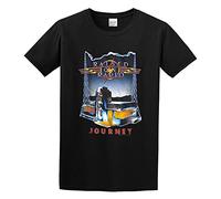 Journey Raised on Radio Album Cover Concert Tour Merch Men Adult Short Sleeve Black L