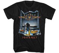 Journey Raised on Radio T Shirt Mens Rock N Roll Band Tee Retro Black XXL