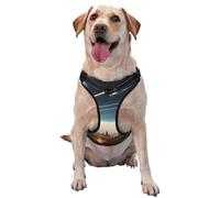 Journey to Earth Harnais fantaisie pour chiens de petite, moyenne et grande taille - Sangles réfléchissantes, ajustement réglable avec boucles à dégagement rapide