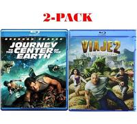 Journey to the Center of the Earth / Journey 2: The Mysterious Island [Blu-ray, 2-Pack] Double Feature, Brendan Fraser & Dwayne "The Rock" Johnson, Region 1/A