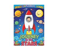 Journey to the Stars: Fun Space Coloring Book for Kids Ages 4-8