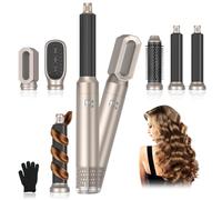 Journeyside Brosse Soufflante 5 en1 Air Styler Set, Seche Cheveux 1000W, Hair Styler 3 Températures, Fer a Boucler Ions Négatifs, pour Sécher, Brosse Coiffante Chauffante, Pour Lisser, Volumisante