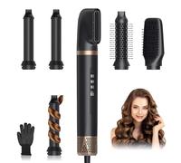 Journeyside Brosse Soufflante Air Styler 5en1,1400W Grande Vitesse Seche Cheveux,Hair Styler 3 Températures&3 Vitesse&Vent Froid,Hair Styler 200 Millions Ions Négatifs pour Sécher,Lisser,Volumisante