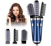 Journeyside Brosse Soufflante Hair Styler, Air Styler 1000W, Seche Cheveux Ionique, Brosse Chauffante 3 en 1, 3 Buses de Coiffage & 3 Températures, Brosse Lissante pour Lisser Sécher Volume
