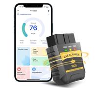 Journeyside OBD2 Diagnostic Voiture, Bluetooth Scanner Auto Diagnostic, Valise Diagnostic Auto Multimarque,Interroger Code Base de Données, Lecteur de Codes Moteur pour Plupart des Véhicules à Essence