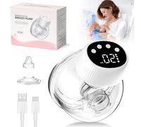 Journeyside Tire Lait Electrique 24mm, Tire Lait Portable avec 4 Modes et 12 Niveaux, Tire Lait avec Ecran Tactile LED, Cordless Breast Pump Sans BPA,Anti-reflux, Facile à Nettoyer