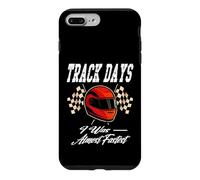 Jours DE Piste J'Ai ÉTÉ Presque Le Plus Rapide Fier d'être Un Pilote de Course Coque pour iPhone 7 Plus/8 Plus